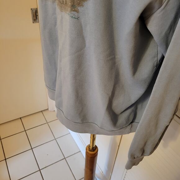 Vintage 80s Puppy Graphic Sweatshirt Carol Reed Blue Oversized M L - Picture 3 of 8